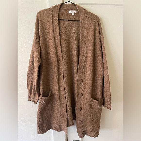 Long LC Lauren Conrad Button-Up Cardigan - Picture 1 of 4